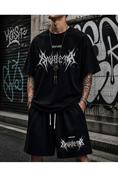 LOTS MODA Phantom Street – T-Shirt and Shorts Set