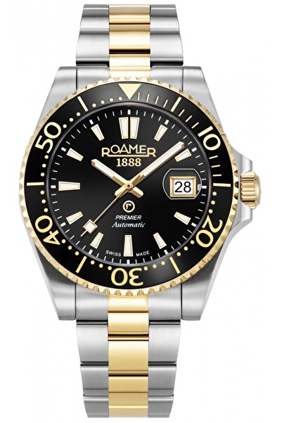 Roamer Ceas bărbătesc 986983 47 85 21 — auriu, sportiv, pentru scufundări