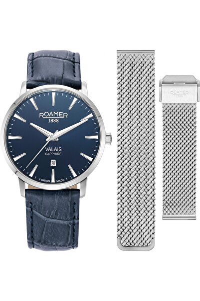 Roamer Set bărbați 988833 41 45 05, bleumarin, cu brățară suplimentară