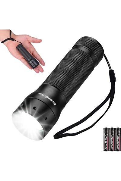 EVERBRITE Mini Flashlight, Zoomable LED Flash Light, 3 Modes, 3 AAA Batteries...
