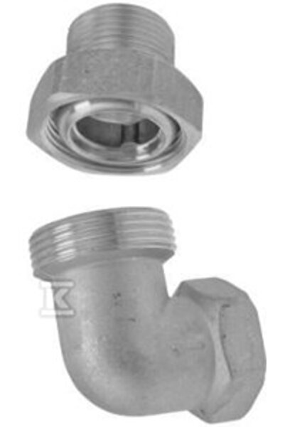 FERRO Șurub din alamă de 1/2 inch, cu unghi și orificii.
