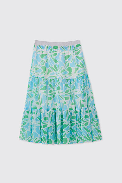 Panço Girl's Green Skirt