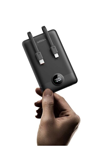 Veger Външна батерия (Пауърбанк) C11 BEST - 10,000mAh с LCD дисплей, с кабел ...