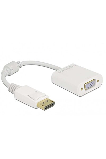 DELOCK Adaptor DisplayPort 1.2 Masculin la VGA Femeie alb