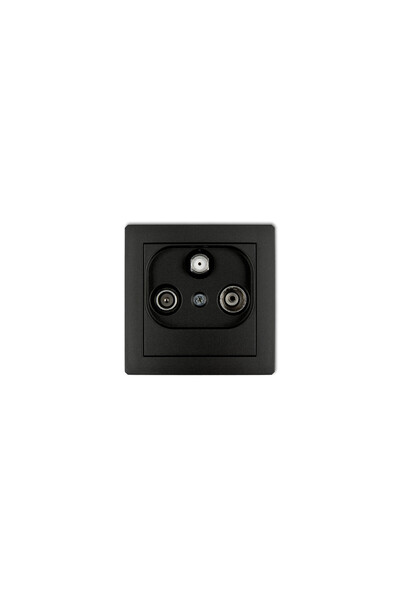 KARLIK Carlik Antenă Jack Deco RTV-SAT Capăt 1.5dB Negru Mat (12DGS)
