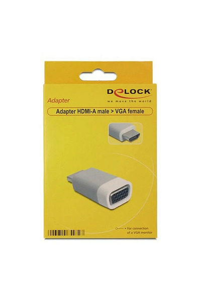 DELOCK Adaptor HDMI la VGA 65472 Alb