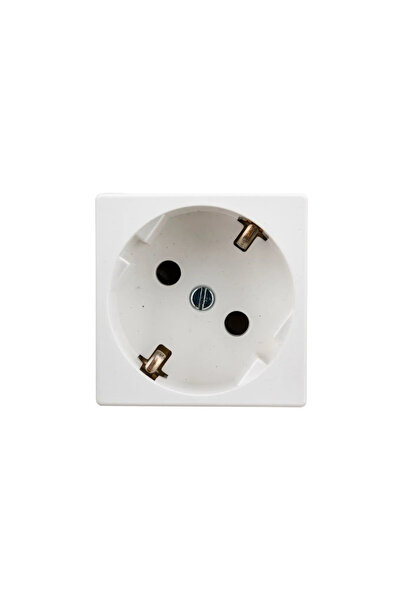 Kontakt-Simon Priză simplă K45 Schuko cu împământare 16A alb pur (K01/9)