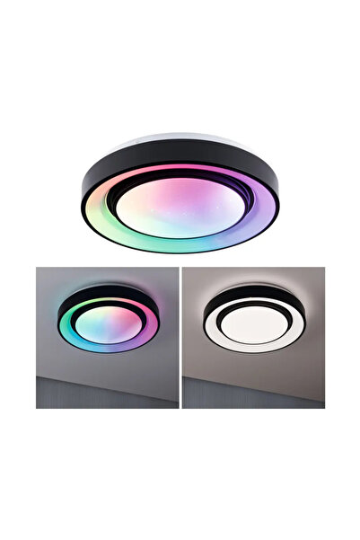 Paulmann Plafonieră Panou Rainbow Dynamic 38,5W RGB Alb Variabil Alb/Negru