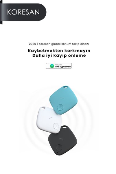 koresan Akıllı Takip Cihazı | Smart Tag, Find My ve Siri Uyumlu, Eşya Bulucu