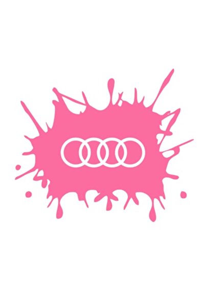Oracal Autocolant cu logo Audi, roz, 15cm