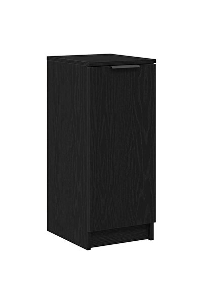 vidaxl Dulap pentru pantofi cu raft Stejar Negru 29,5 x 35 x 70 cm