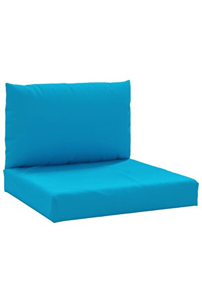 vidaxl Perne pentru canapea tip palet, 2 buc., albastru deschis, textil