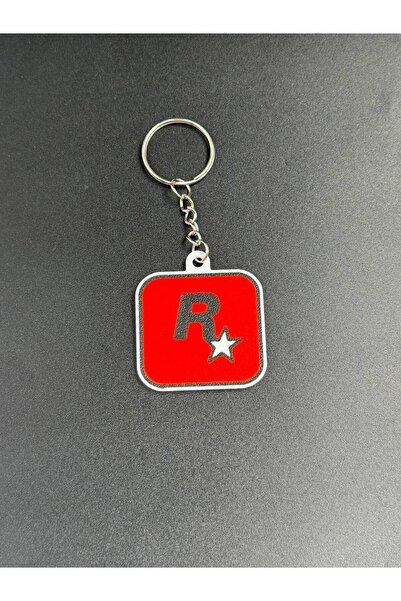 3D Atelier Gta Style Rockstar Game Themed Keychain Gamer Gift