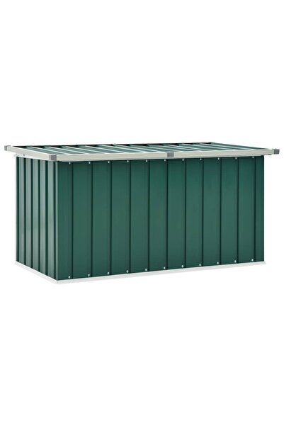 vidaxl Ladă de grădină verde 129x67x65 cm