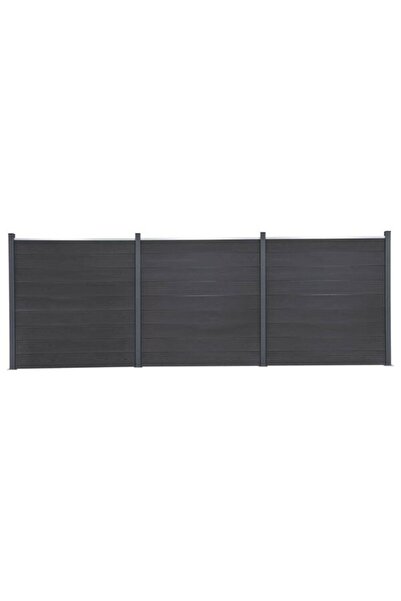 vidaxl Set panouri gard, Gri, 526 x 186 cm, WPC