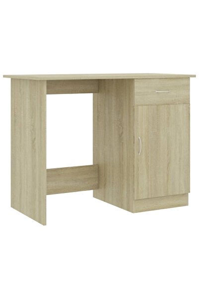 vidaxl Birou, stejar sonoma, 100x50x76 cm, lemn prelucrat