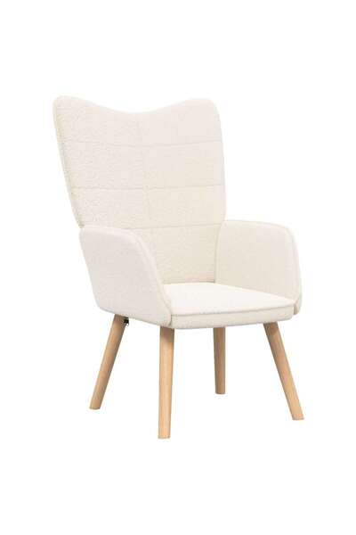 vidaxl fotoliu Crem 62 x 67 x 95,5 cm Țesătura Sherpa