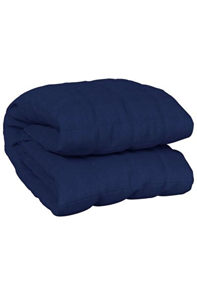 vidaxl Pătură ponderată, Albastru, 200 x 220 cm, 9 kg, Material textil