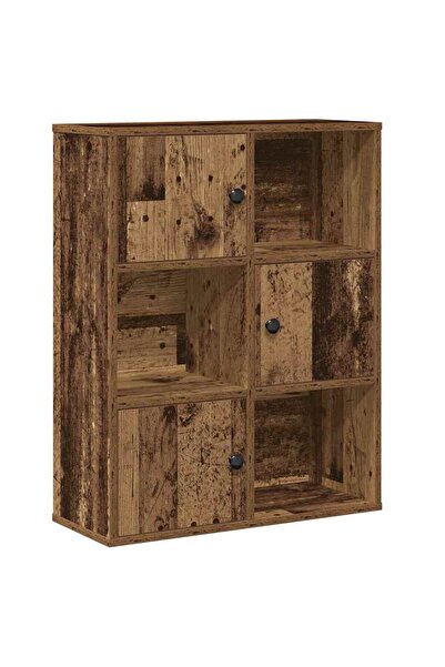 vidaxl Bibliotecă, lemn vechi, 60x24x76,5 cm, lemn prelucrat