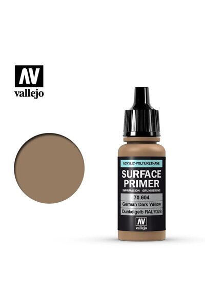 Vallejo 17ml Αστάρι Επιφανειών - Γερμανικό Σκούρο Κίτρινο #   70604