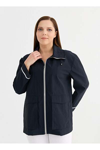 Selen Lacivert Kadın Trençkot 26YSL9579