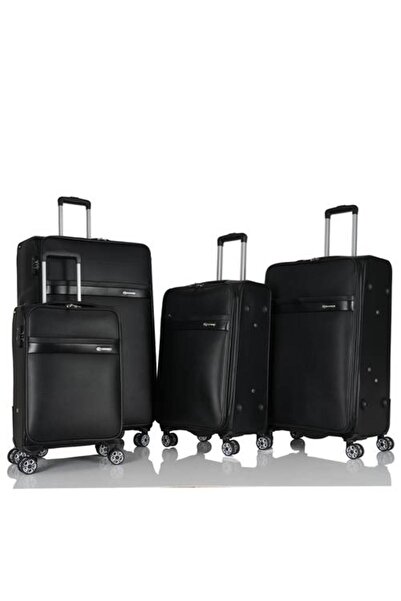 Assoda Luxury 4-Piece Suitcase Set Made of Synthetic Leather