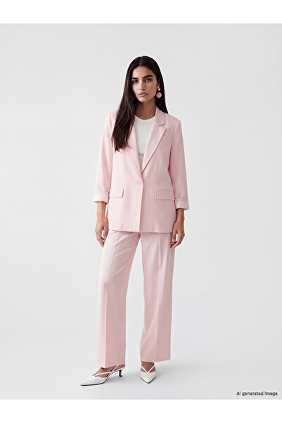 LC Waikiki Linen Blended Women's Blazer Jacket
