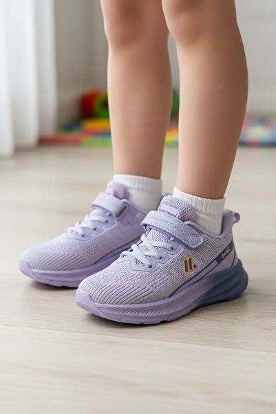Tuğba Ortopedi BXZ005 Tricotaj ortopedic liliac pentru fete, pantofi sport co...