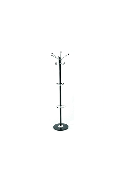 Target Home Καλόγερος μεταλλικός μαύρος Φ36,5x175εκ. με inox γάντζους