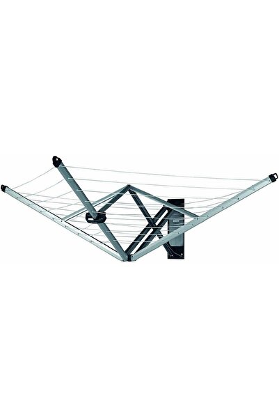 Brabantia 375842 Wallfix Retractable Washing Line with Fabric Cover, 24 M Silver