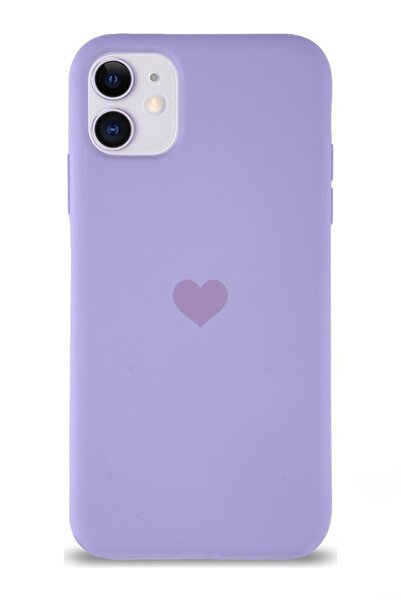 3GEN CASE iPhone 11 Uyumlu Kalp Logolu Lansman Kılıf İçi Kadife Kaplamalı Pre...