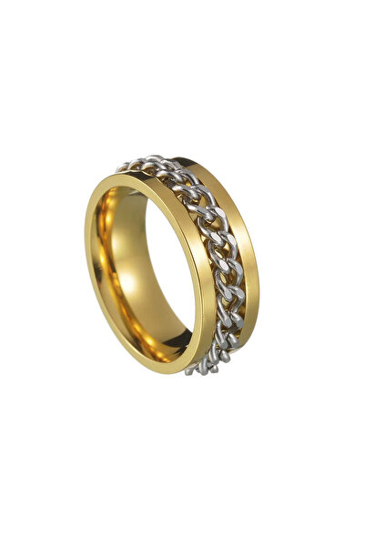 Black Season Rotatable Relaxation Ring Stainless Steel Adjustable Size 5-14 |...