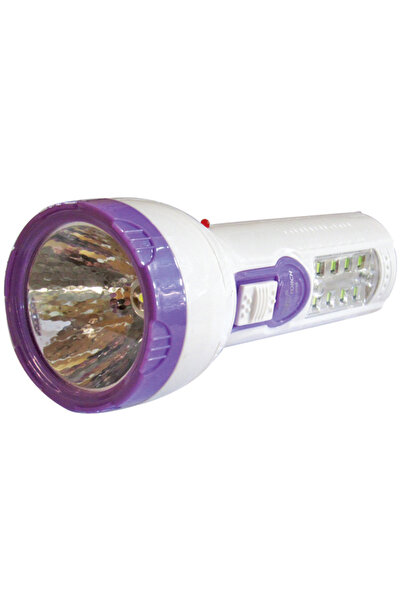AGC Πλαστικός επαναφορτιζόμενος φακός LED 400mAh με 8 LED στη λαβή [00600046]