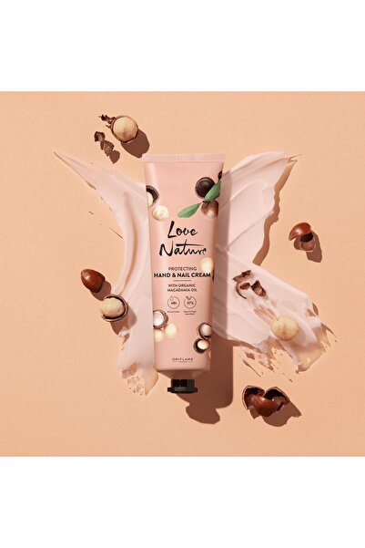 Oriflame Love Nature Makademya Yağı İçeren Koruyucu El ve Tırnak Kremi