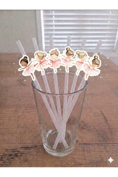 gökçem 12 li Balerin Pipet ve 12 li Cupcake Kürdan Süsü Seti.