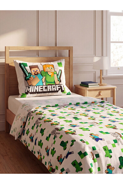 LC Waikiki Gencc Kalitesiyle Minecraft Baskılı Erkek Çocuk Pike Seti