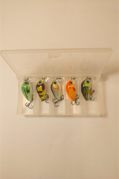 Enora Grup 5'li set 3cm 2gr Minnow, Sahte Yem, Lures,rapala,suni Yem,spin, Ma...