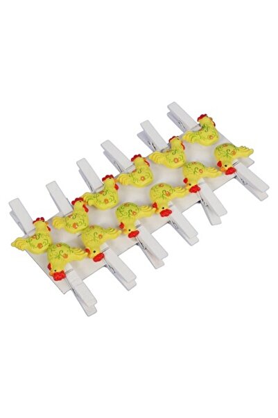 Goliat Set de 12 Cleme Decorative, 5x2.5cm, Galben