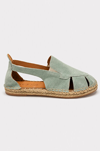Suren bysrnshoes Sofya Hakiki Deri Kadın Espadril Ayakkabı