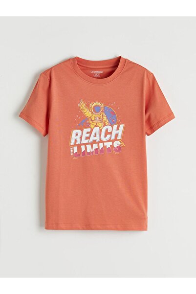 LC Waikiki Crew Neck Printed Boy's T-Shirt