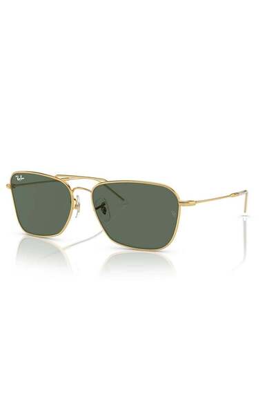 Ray-Ban RBR0102S 001/VR 58 Unisex Unisex Square Shape Metal Sunglasses - Poli...