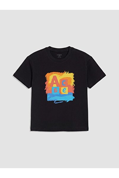LC Waikiki Crew Neck Printed Boy's T-Shirt