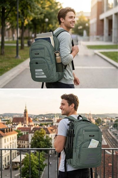 Elentra Laptop Compartment, Orthopedic Backpack, Waterproof School Bag, Daily Backpack