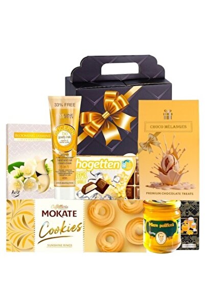 CADOURI RAFINATE Set cadou premium pentru femei cu miere, dulciuri fine, migd...