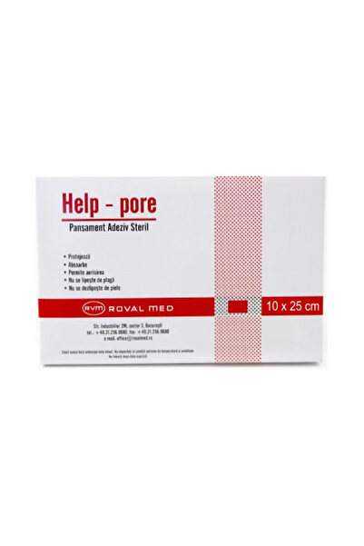 ROVAL MED Pansament Adeziv Steril Roval Med, 10 x 25cm