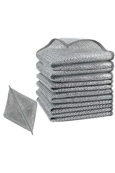 Vivendo Set 10 lavete cu dublu strat, din fibra abraziva pentru vase, utiliza...