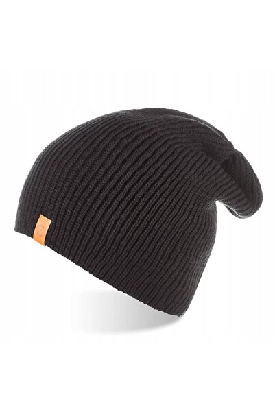 Brødrene Caciula de iarna pentru barbati, Brodrene, Acril/Lana, 56-60 cm, Negru