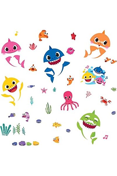 The Bros Baby Shark Peel And Stick Wall Decals