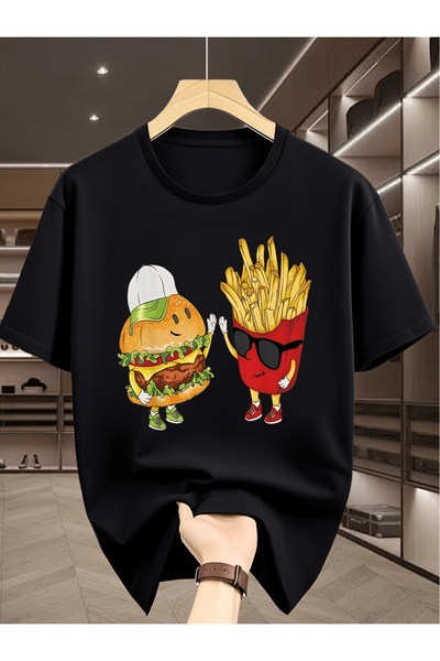 Generic Plus Size Men'S T-Shirt Featuring Unique Creative Design of a Fun Car...