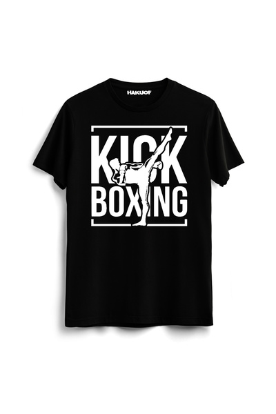hakuof Kickboxing Unisex T-Shirt Kickboxing Cotton